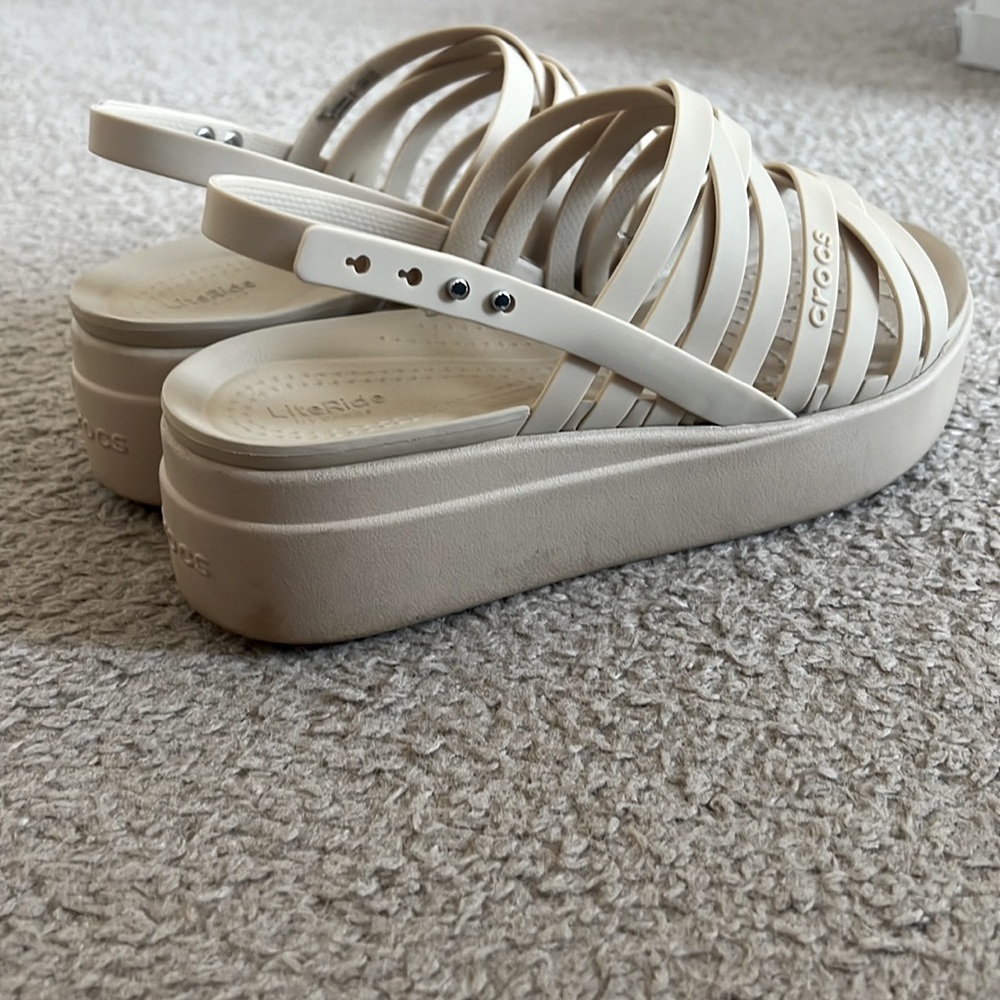 Crocs platform sandals